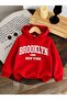3 Yarn Combed Cotton Brooklyn Printed Unisex Children's Hooded Sweat Wq1