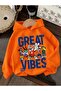 3 Yarn Combed Cotton Great Printed Unisex Children's Hooded Sweat Wq2