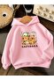 3 Yarn Combed Cotton Capybara Printed Unisex Children's Hooded Sweatwear We5