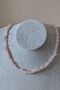 Certified Pink Quartz Amorphous Natural Stone Necklace