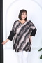 Women's Lycra Viscose V-Neck Plus Size Tunic - 5