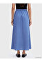 Lcw Everyday Blue High Waist Striped A-Line Skirt - 4