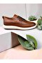 152-23165 Men's Genuine Leather Casual Shoes Black - 2