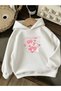 3 Yarn Combed Cotton Strawberry Printed Unisex Children's Hooded Sweatwear We3