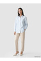 Lcw Everyday Blue Lace Detailed Striped Women's Shirt Tunic - 2