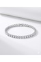 Women's Zircon Stone Waterway Bracelet Silver Color Sparkling Tennis Bracelet (14 cm + Extension) - 2