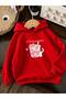 3 Yarn Combed Cotton Strawberry Printed Unisex Children's Hooded Sweatwear We3