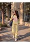 Women's Los Angeles Printed Crew Neck Sweatshirt 2 Thread Without Threaded Detail New Season - 3