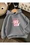 3 Yarn Combed Cotton Strawberry Printed Unisex Children's Hooded Sweatwear We3