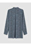 Lcw Grace Blue Patterned Women's Shirt Tunic - 6