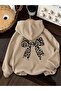3 Yarn Combed Cotton Ribbon Printed Unisex Children's Hooded Sweat Ww4
