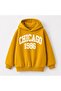3 Yarn Combed Cotton Chicago 1986 Printed Unisex Children's Hooded Sweat Wq4
