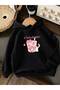 3 Yarn Combed Cotton Strawberry Printed Unisex Children's Hooded Sweatwear We3