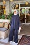 Modal Fabric Oversize Hijab Pants Set Anthracite