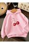 3 Yarn Combed Cotton Cherry Printed Unisex Children's Hooded Sweat Ww2