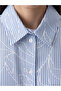 Lcw Everyday Blue Striped Women's Shirt Tunic - 3