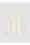 Lcw Grace Ecru High Collar Beaded Embroidered Women's Shirt - 6