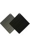 Set of 2 Black and Gray Silicone Trivets 16X16 cm – Hot Pot and Pan Mat Table Countertop Protector - 2