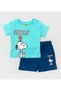 Printed Crew Neck Short Set