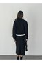 Suede Stand Collar Half-Zip Skirt Suit - 8