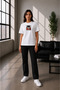 Unisex Oversize One Piece Monkey D. Luffy Embroidered Anime T-Shirt 100% Cotton - 6