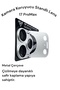 Gray Stand Sapphire Camera Lens Full Protection Metal Frame Ar+Af Compatible with iPhone 17 Promax