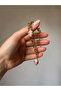 Women's Stainless Steel Pink Stone Gold Color Chain Bracelet - 2