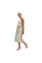 Women's Striped Multicolor Midi Dress – Vibrant & Flowy - 4