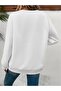 Women's Printed Crew Neck Comfortable Fit Sweatshirt - 4