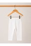 Baby Girl White Camisole Cotton Flexible Waist Comfortable Fit Leggings