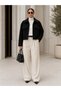 Women's Oversize Pocketed Zippered Short Coat with Shirt Collar, Comfortable Fit - 2