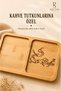Love Coffee 2-Compartment Laser-Engraved Bamboo Coffee Presentation Stand - 3