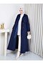 Linen Fabric Lined Full Length Women's Trench Coat - 3
