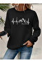 Women's Printed Crew Neck Comfortable Fit Sweatshirt