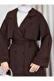 Linen Fabric Lined Full Length Women's Trench Coat - 6