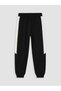 Lcw Kids Black Stripe Detailed Boys' Jogger Sweatpants - 4