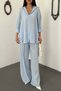 Baby Blue Shirt Double Set - 4
