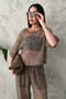 Brown Sequin Suit - 3