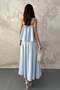Blue Flounce Blouse and Skirt Set - 5