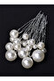 8-Piece Needle-Inlaid Pearl Bun Ornament - 2