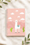 Patterned A5 Spiral Colorful Notebook 45 Sheets 90 Pages 300 Gr Cover - 3