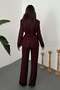 Burgundy Lace Sleeve Set - 5