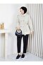 Linen Fabric Stand Collar Double Breasted Women's Trench Coat - 4