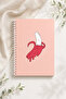 Banana Patterned A5 Spiral Colorful Notebook 45 Sheets 90 Pages 300 Gr Cover Pytkdftr001 - 3