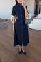 Gold Detailed Lycra Denim Dress - 6