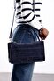Navy Blue Edinburgh Suede Bag 8000