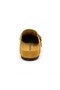 Mk406 Yellow Genuine Suede Leather Full Covered Cork Sole Single Buckle Unisex Orthopedic Sabo Slippers - 5