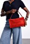 Red Edinburgh Suede Bag 8000
