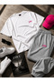 Jalo Printed Oversize Cotton Premium Tracksuit - T-Shirt Set