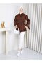 Linen Fabric Stand Collar Double Breasted Women's Trench Coat - 3